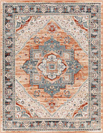 Brownsburg Traditional Burnt Orange Area Rug