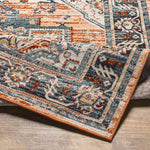 Brownsburg Traditional Burnt Orange Area Rug