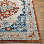 Burket Traditional Rust Area Rug
