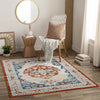 Burket Traditional Rust Area Rug