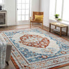 Burket Traditional Rust Area Rug