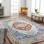 Burket Traditional Rust Area Rug