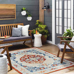 Burket Traditional Rust Area Rug