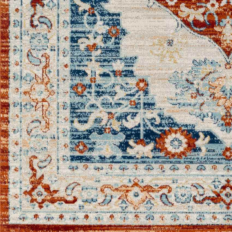Burket Traditional Rust Area Rug