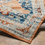 Burket Traditional Burnt Orange Area Rug