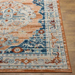 Burket Traditional Burnt Orange Area Rug