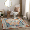 Burket Traditional Burnt Orange Area Rug