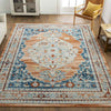 Burket Traditional Burnt Orange Area Rug