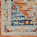 Burket Traditional Burnt Orange Area Rug