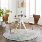 Leah Modern Teal Area Rug