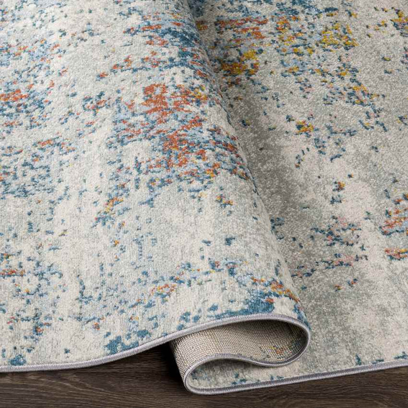 Leah Modern Aqua Area Rug