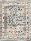 Cadiz Traditional Sky Blue Area Rug