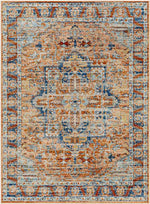 Cannelburg Traditional Burnt Orange Area Rug