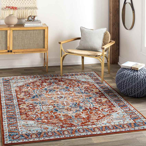 Cannelburg Traditional Garnet Area Rug