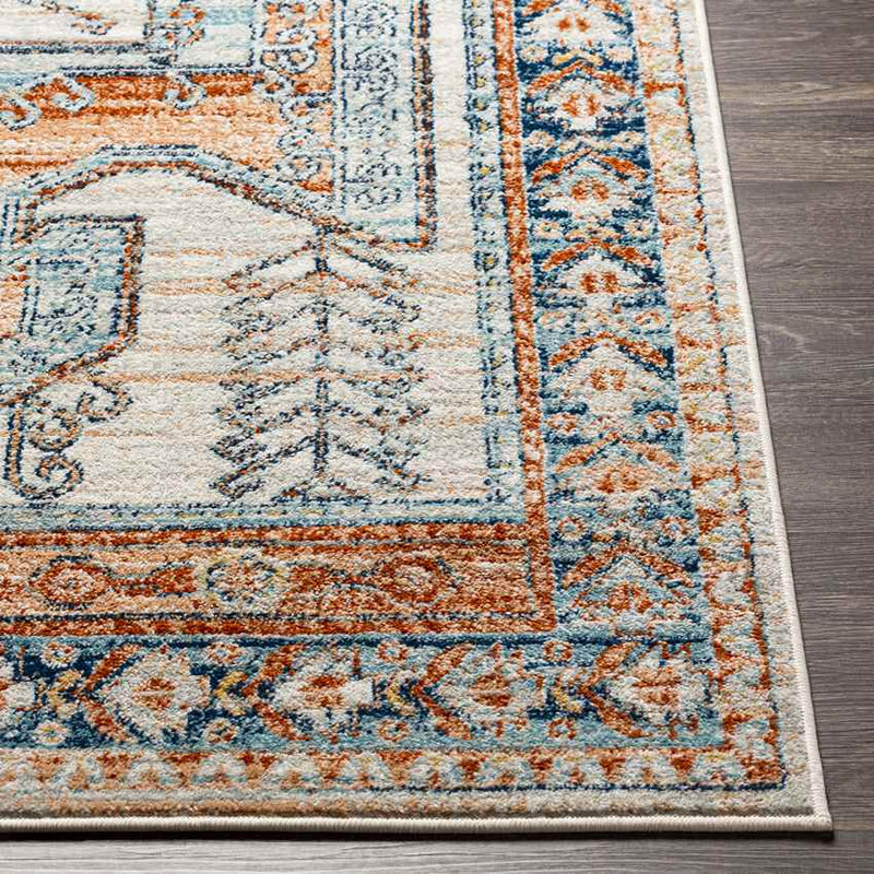 Cedar Grove Traditional Burnt Orange Area Rug