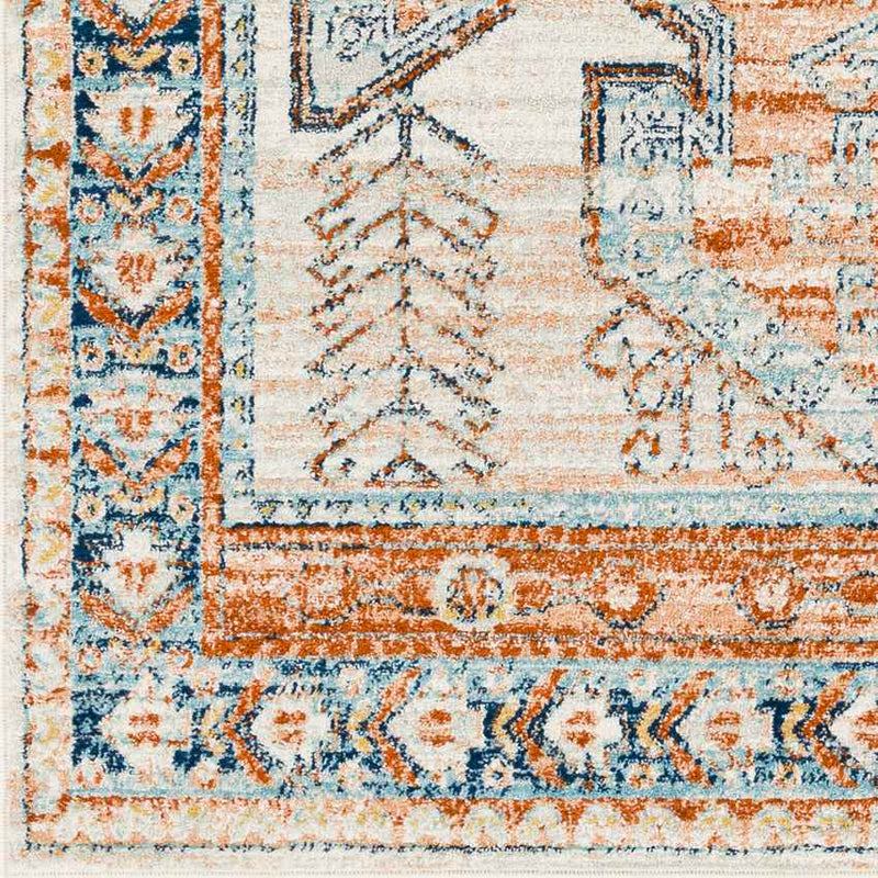 Cedar Grove Traditional Burnt Orange Area Rug