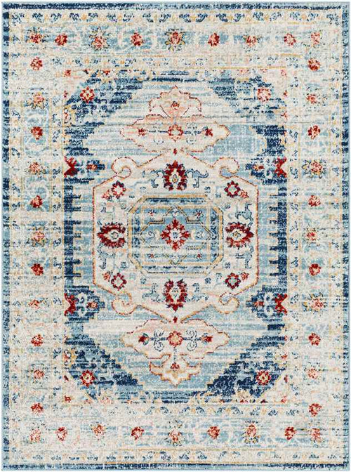 Cedar Lake Traditional Blue Area Rug