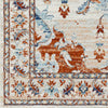 Mhilea Traditional Burnt Orange Area Rug