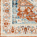Clarks Hill Traditional Burnt Orange Area Rug