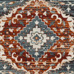 Sam Traditional Burgundy Area Rug