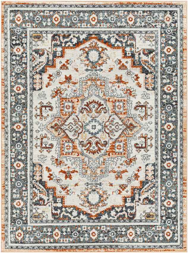 Corydon Traditional Navy Area Rug