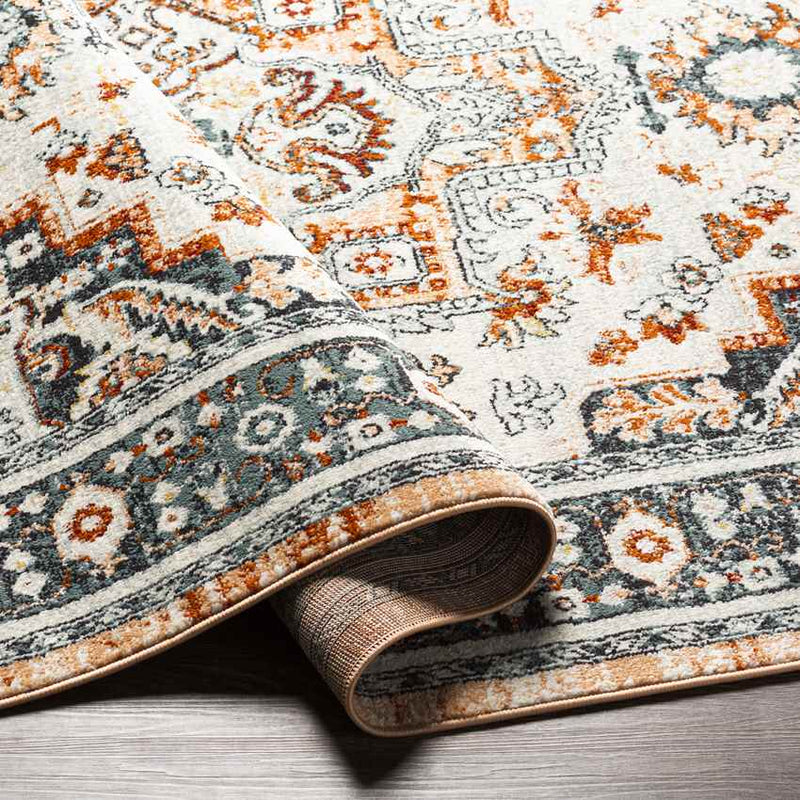 Corydon Traditional Navy Area Rug
