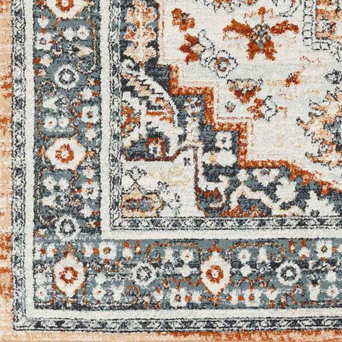 Corydon Traditional Navy Area Rug