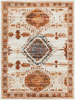 Darmstadt Traditional Burnt Orange Area Rug
