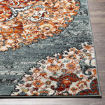 Decker Traditional Burnt Orange Area Rug