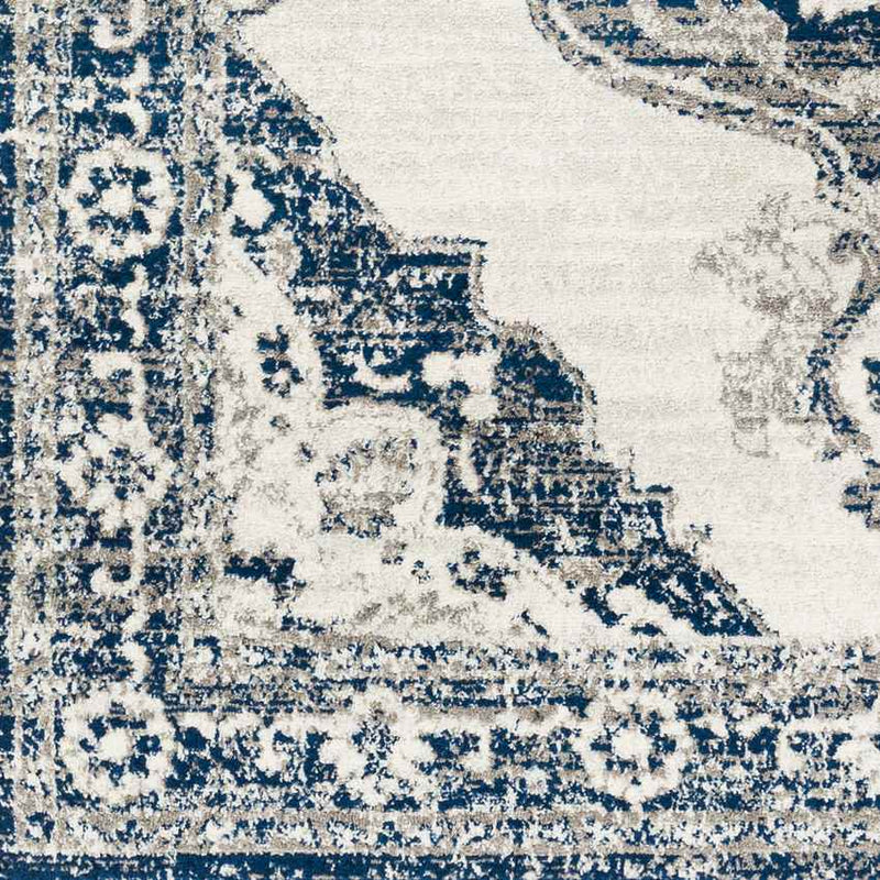 Dune Acres Traditional Navy Area Rug