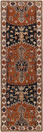 Melrose Park Traditional Rust Area Rug