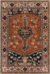 Melrose Park Traditional Rust Area Rug