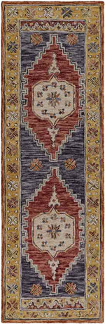 Merrionette Park Traditional Garnet Area Rug