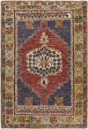 Merrionette Park Traditional Garnet Area Rug