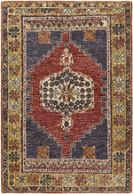 Merrionette Park Traditional Garnet Area Rug