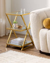 Lermoos Gold End Table