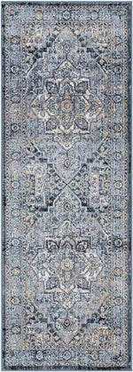 Renwick Traditional Dark Teal Area Rug