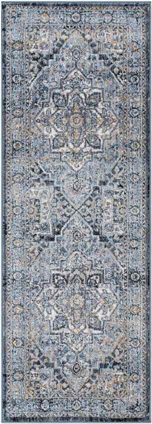 Renwick Traditional Dark Teal Area Rug