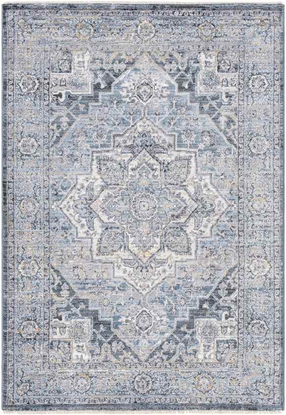 Renwick Traditional Dark Teal Area Rug