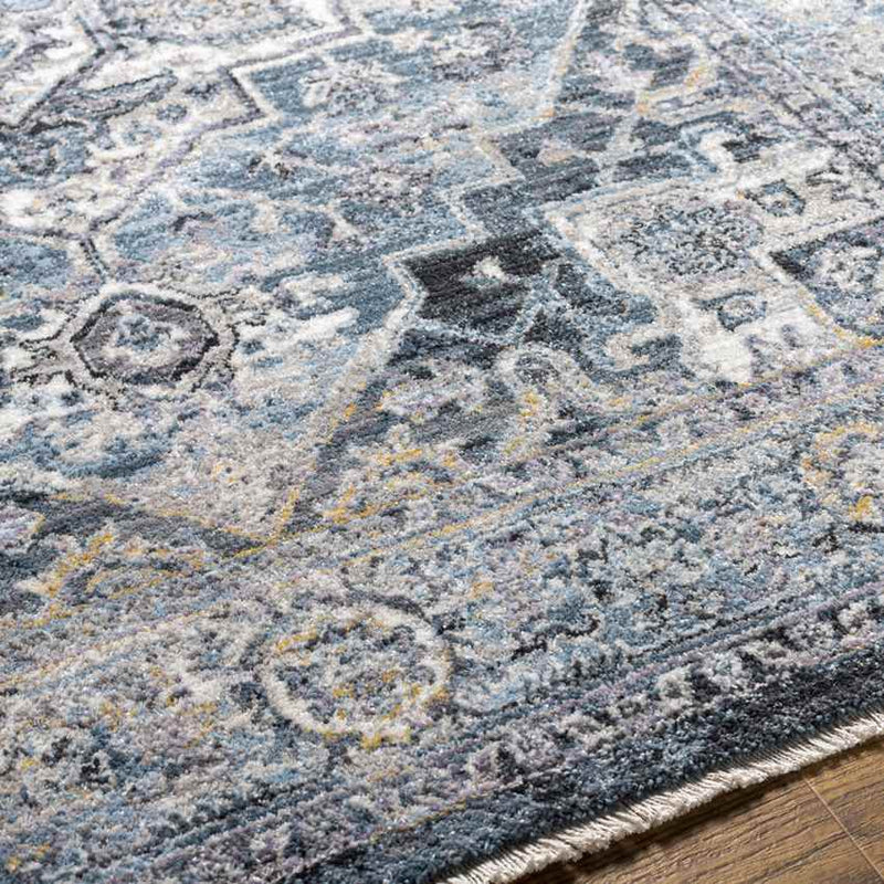 Renwick Traditional Dark Teal Area Rug