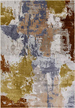 Kevil Modern Burgundy Area Rug