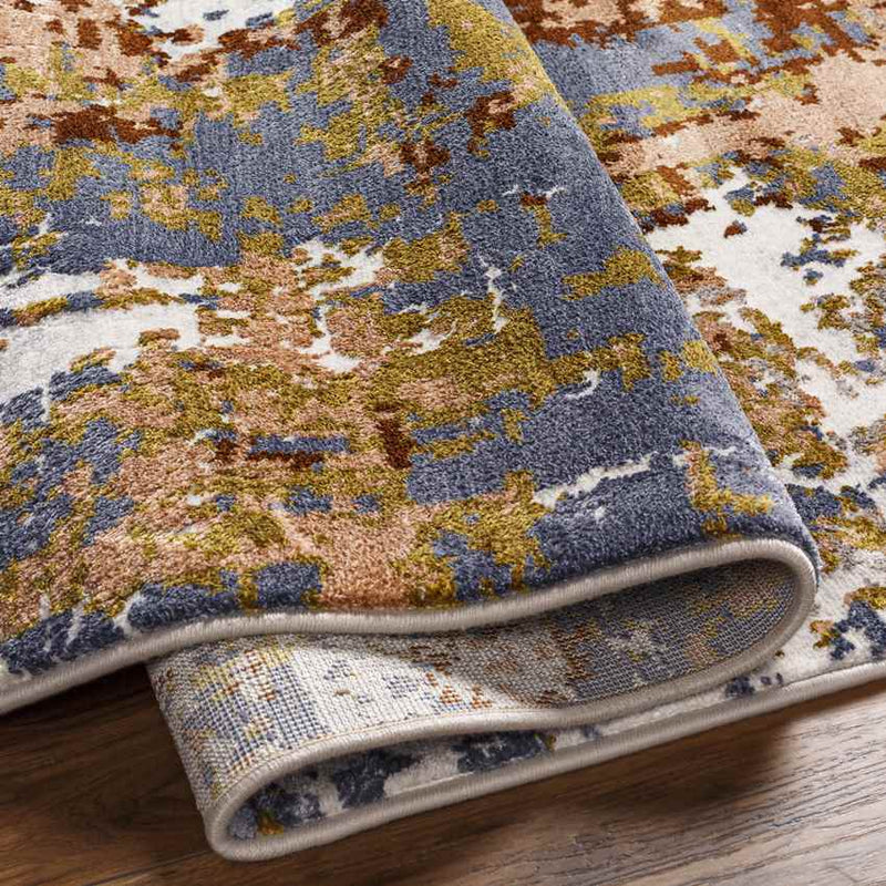 Knott Modern Burgundy Area Rug