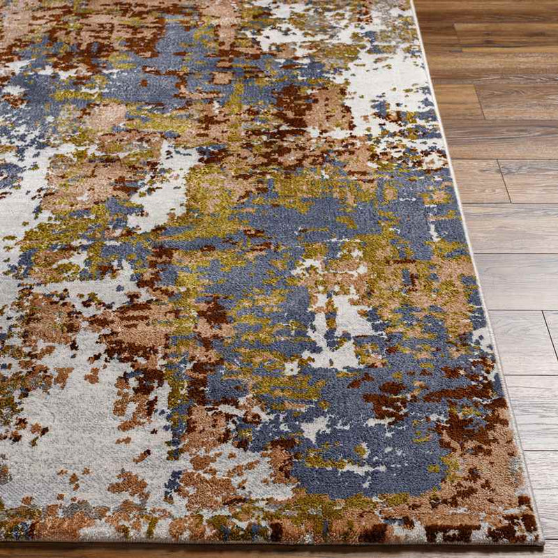 Knott Modern Burgundy Area Rug