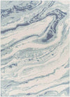 Stacyville Modern Pale Blue Area Rug