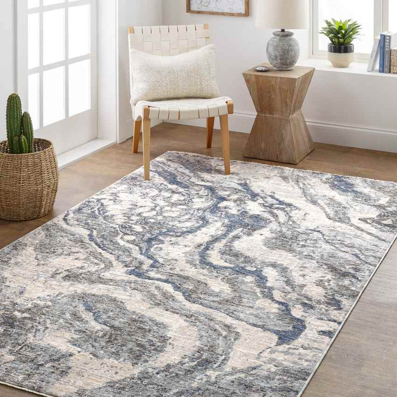 Vining Modern Charcoal Area Rug