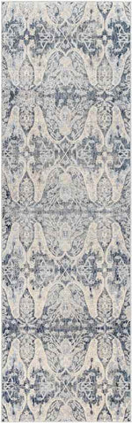 Volga Traditional Dark Blue Area Rug