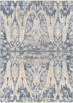 Volga Traditional Dark Blue Area Rug
