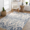 Volga Traditional Dark Blue Area Rug