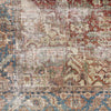 Lefkara Traditional Burgundy Washable Area Rug
