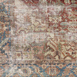 Lefkara Traditional Burgundy Washable Area Rug
